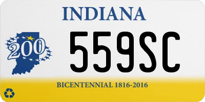 IN license plate 559SC