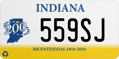 IN license plate 559SJ