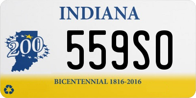 IN license plate 559SO