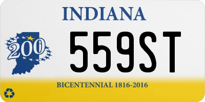 IN license plate 559ST