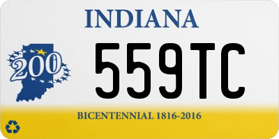 IN license plate 559TC