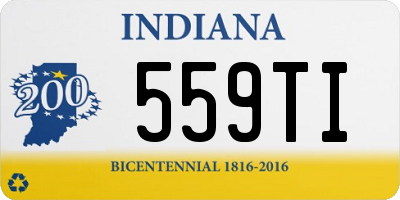 IN license plate 559TI