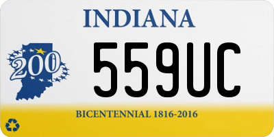 IN license plate 559UC