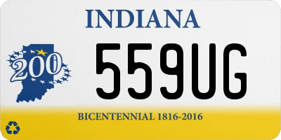 IN license plate 559UG