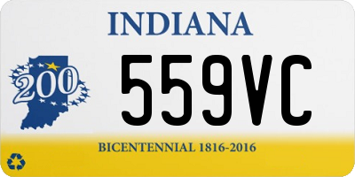 IN license plate 559VC