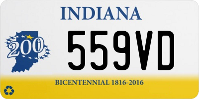 IN license plate 559VD