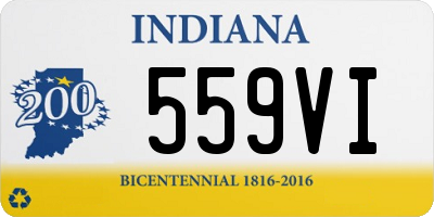 IN license plate 559VI