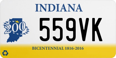 IN license plate 559VK