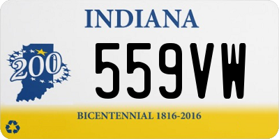 IN license plate 559VW