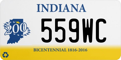 IN license plate 559WC