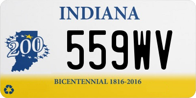 IN license plate 559WV