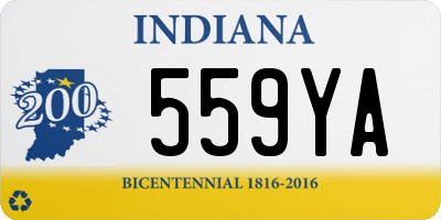 IN license plate 559YA