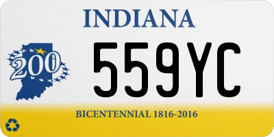 IN license plate 559YC