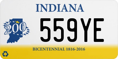 IN license plate 559YE