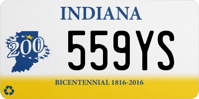 IN license plate 559YS