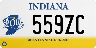 IN license plate 559ZC