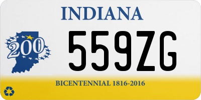 IN license plate 559ZG