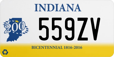 IN license plate 559ZV