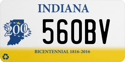 IN license plate 560BV