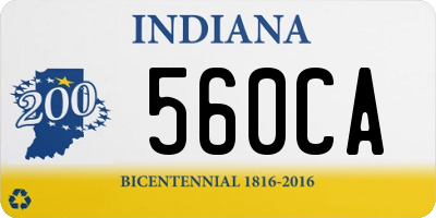 IN license plate 560CA