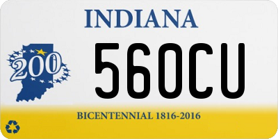 IN license plate 560CU