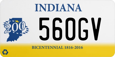 IN license plate 560GV