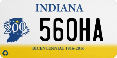 IN license plate 560HA