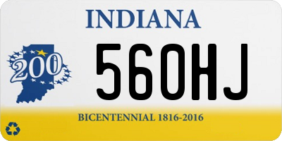 IN license plate 560HJ