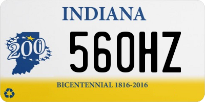 IN license plate 560HZ