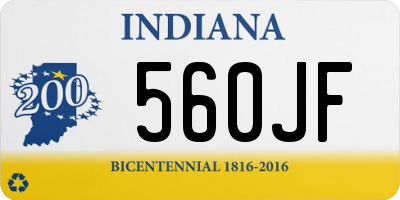 IN license plate 560JF
