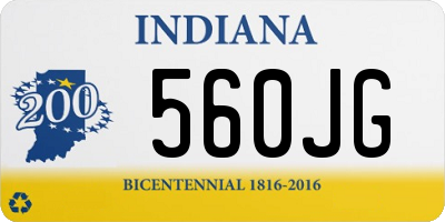 IN license plate 560JG