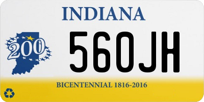 IN license plate 560JH