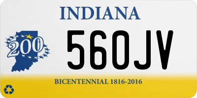 IN license plate 560JV