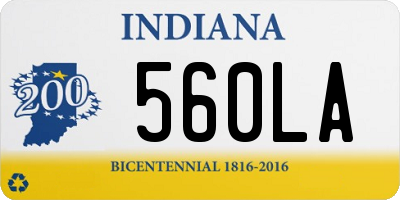 IN license plate 560LA