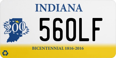 IN license plate 560LF