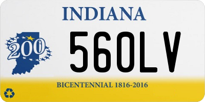 IN license plate 560LV