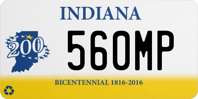 IN license plate 560MP