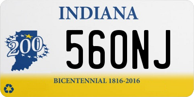 IN license plate 560NJ