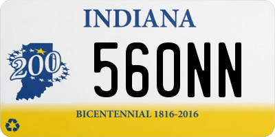 IN license plate 560NN