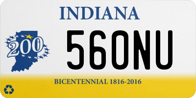 IN license plate 560NU