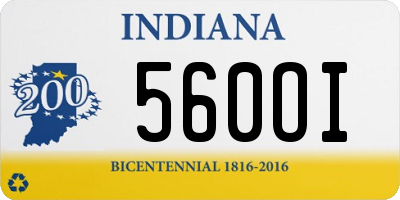 IN license plate 560OI