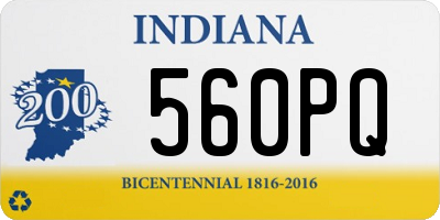 IN license plate 560PQ