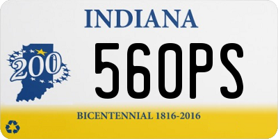 IN license plate 560PS