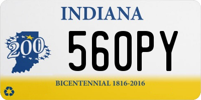 IN license plate 560PY