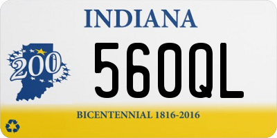 IN license plate 560QL