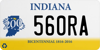 IN license plate 560RA