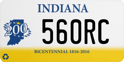 IN license plate 560RC