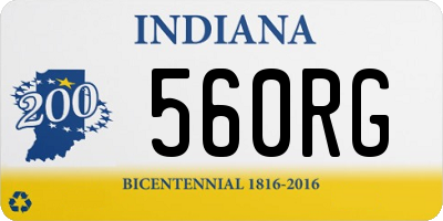 IN license plate 560RG