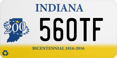 IN license plate 560TF