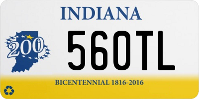 IN license plate 560TL